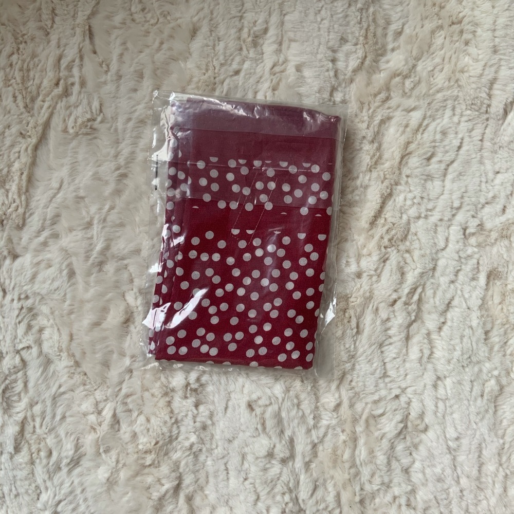 Madewell Bandana Silk Scarf Red Polka Dot - Picture 3 of 3